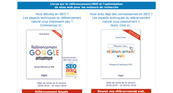 Desktop Screenshot of livre-referencement.com